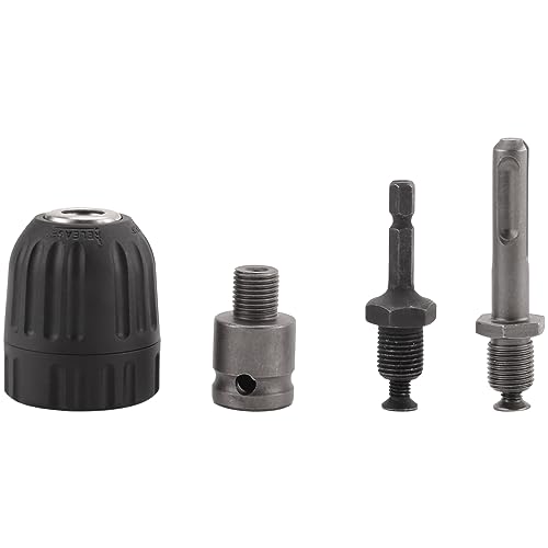 Quystetes 0,8–10 mm präziser Schnellspannbohrfutter-Konverter 3/8 - 24UNF Gewinde Schnellwechseladapter mit SDS-Plus-Sechskantschaft Quystetes 0,8–10 mm präziser Schnellspannbohrfutter-Konverter 3/8 - 24UNF Gewinde Schnellwechseladapter mit SDS-Plus-Sechskantschaft von Quystetes