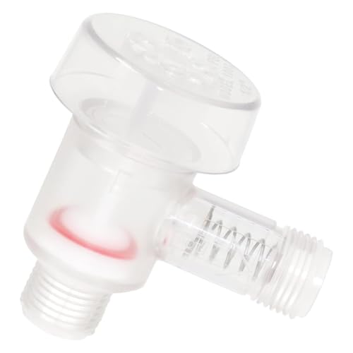 Quystetes 1,27 cm A10-3050 transparentes Vakuum-Rückschlagventil, ersetzt B & B Modell 571 RV schwarz Tankspülung Anti-Rückflussventil von Quystetes