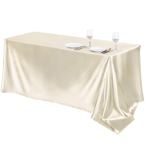 Quystetes 1 x hochwertige Tischdecke für Hotelbankett, Hochzeit, Farbe: Beige Quystetes 1 x hochwertige Tischdecke für Hotelbankett, Hochzeit, Farbe: Beige von Quystetes