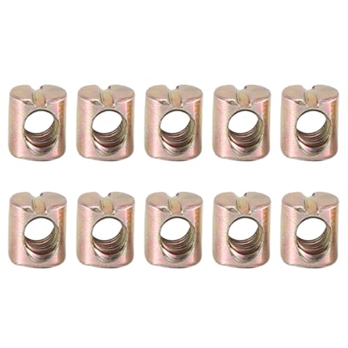 Quystetes 10 x M6-Schrauben, Dübel, Schlitz-Möbelmutter für Betten, Kinderbetten, Stühle Quystetes 10 x M6-Schrauben, Dübel, Schlitz-Möbelmutter für Betten, Kinderbetten, Stühle von Quystetes