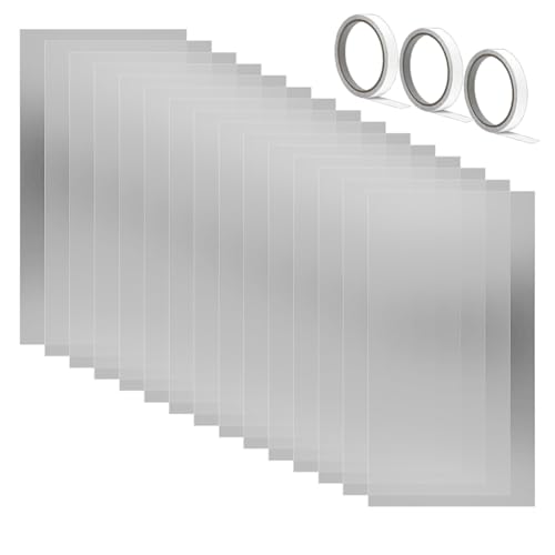 Quystetes 15 x Sandstrahl-Schranklinsenabdeckung, 58,4 x 27,9 cm, Schleifmittel, für Fenster, Strahlschrank, Innenlinsenschutz, klare Sandstrahlfolie von Quystetes