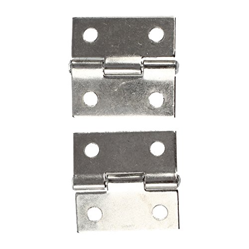 Quystetes 2 Stück graues Metallscharnier für Schrankschublade, 2,5 cm von Quystetes