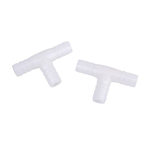 Quystetes 2 x 12 mm Kunststoff-T-Verbindungsstück mit Widerhaken für Luft-/Wasserschlauchverbindung Quystetes 2 x 12 mm Kunststoff-T-Verbindungsstück mit Widerhaken für Luft-/Wasserschlauchverbindung von Quystetes