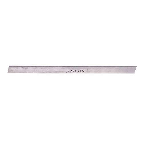 Quystetes 3 mm x 12 mm x 200 mm Hochgeschwindigkeitsstahlklingen Praktisches Werkzeug Drehmaschine HSS Bit von Quystetes