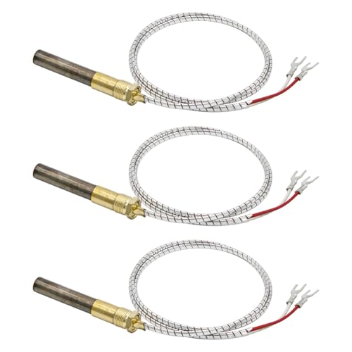 Quystetes 36 750 MV Thermosäule Passend für Heat Glo Heatilator, 750 ℃ Millivolt Thermoelement für Kaminteile Q313A, 3 STK von Quystetes