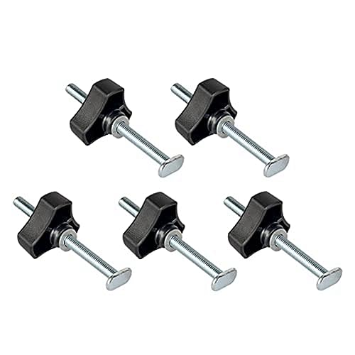 Quystetes 5 Stück M8 T-Schienenschrauben, -Set, 10,2 cm, T-Nutschrauben mit Unterlegscheiben, T-Schiene, Ersatzzubehör für Holzbearbeitungsvorrichtungen Quystetes 5 Stück M8 T-Schienenschrauben, -Set, 10,2 cm, T-Nutschrauben mit Unterlegscheiben, T-Schiene, Ersatzzubehör für Holzbearbeitungsvorrichtungen von Quystetes