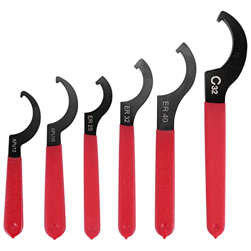 Quystetes 6-teiliges Schraubenschlüssel-Set, verstellbar, Gewindefahrwerkzeuge, Schraubenschlüssel, Stahlschlüssel von Quystetes