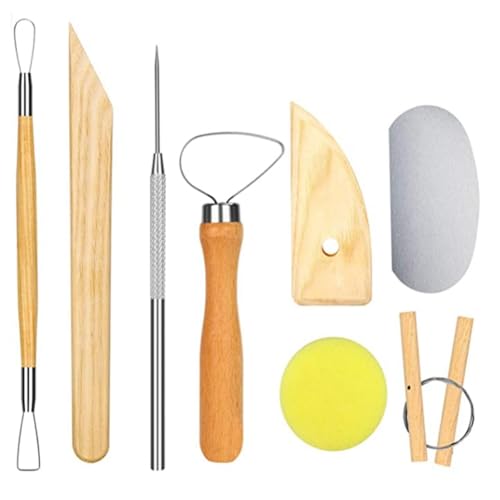 Quystetes 8-teiliges Tonwerkzeuge, Schnitz- und Formwerkzeuge, -Zeichenset, Holzkeramik, Tonskulpturen Quystetes 8-teiliges Tonwerkzeuge, Schnitz- und Formwerkzeuge, -Zeichenset, Holzkeramik, Tonskulpturen von Quystetes