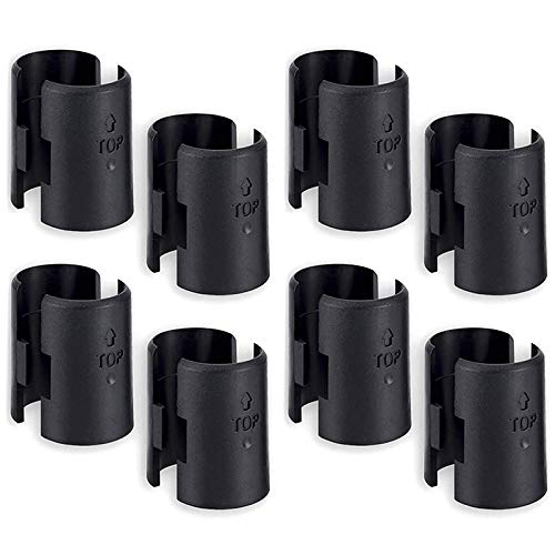 Quystetes Drahtregal-Clips, 2,5 cm, Drahtregal, Regalschloss-Clips für Drahtregalsystem, 100 Stück von Quystetes