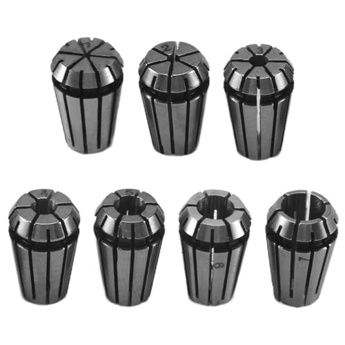 Quystetes ER11 Federzange für CNC-Arbeitshaltung, Gravur- und Fräsdrehmaschine, 7 Stück, 1-7 mm von Quystetes