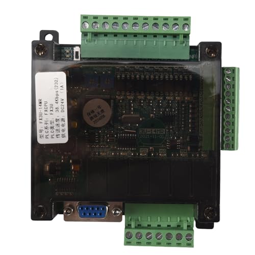 Quystetes FX3U-14MR PLC Industrial Control Board 8 Input 6 Output Programmable Control Relay Output, 24V PLC Control Quystetes FX3U-14MR PLC Industrial Control Board 8 Input 6 Output Programmable Control Relay Output, 24V PLC Control von Quystetes