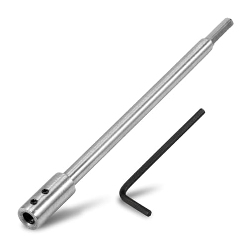 Quystetes Forstner-Bit-Verlängerung für 3/8--Rundschaft, Hartstahl, Holzspaten, Bohrerverlängerung, 1 Stück Quystetes Forstner-Bit-Verlängerung für 3/8--Rundschaft, Hartstahl, Holzspaten, Bohrerverlängerung, 1 Stück von Quystetes