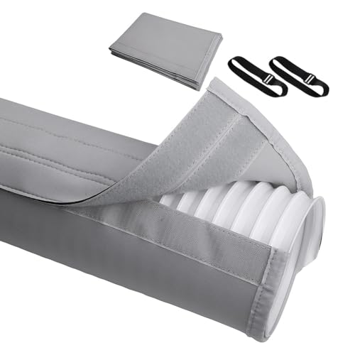 Quystetes Klimaanlagen-Schlauchabdeckung, Abdeckung für AC-Schlauchk, isolierte Abdeckung, Polyester, 150 x 54 cm, für tragbare Wechselstrom, für 12,7 cm und 15,9 cm Durchmesser von Quystetes