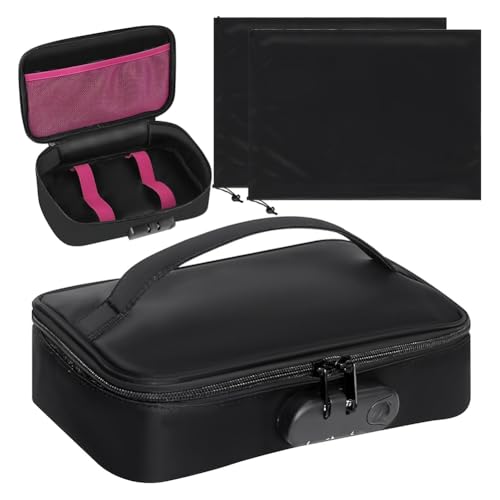 Quystetes Lockable Spielzeugspeicherbeutel Diskreter Organizer Hülle, Verriegelung Aufbewahrungsbox mit 2 Kordelstring-Spielzeugbehälter Quystetes Lockable Spielzeugspeicherbeutel Diskreter Organizer Hülle, Verriegelung Aufbewahrungsbox mit 2 Kordelstring-Spielzeugbehälter von Quystetes