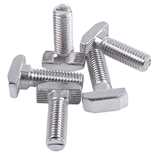 Quystetes M8-Gewinde, T-Nut, Drop-In-Bolzen, Gleitschraube, silberfarben, 5 Stück Quystetes M8-Gewinde, T-Nut, Drop-In-Bolzen, Gleitschraube, silberfarben, 5 Stück von Quystetes