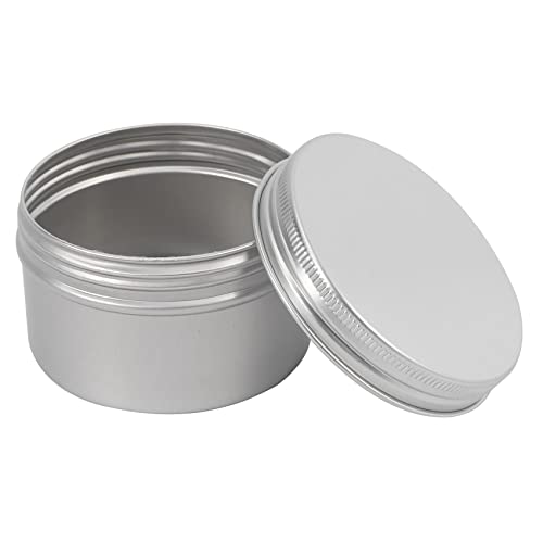 Quystetes Metall-Kerzendosen für selbstgemachte Kerzen, Metalldosen mit Schraubdeckel, zur Kerzenherstellung, Basteln, Aufbewahrung, 12 Stück (Silber) von Quystetes