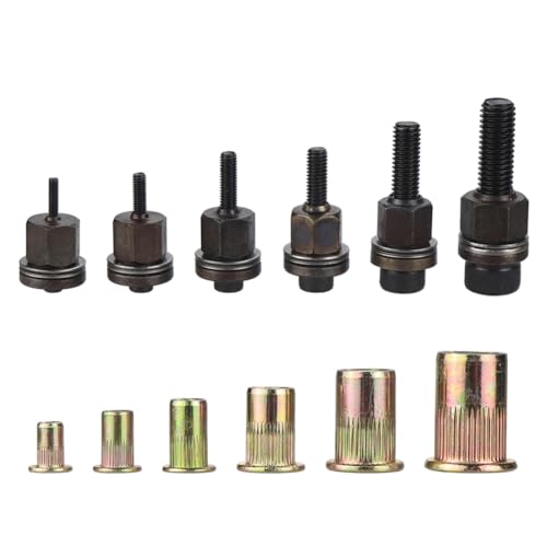 Quystetes Nietmutter-Werkzeug-Bohrer-Adapter M3//M5/M6/M8/M10 Nieten, manuelles Gewinde, elektrisch, manuell, schnurlos, Nietzange von Quystetes