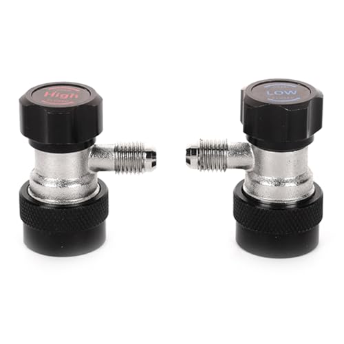 Quystetes R134A A/C AC Kompressor R-134A Manueller Schnellkupplungsadapter Klimaanlage 1/4 SAE-Anschlüsse Zubehör Quystetes R134A A/C AC Kompressor R-134A Manueller Schnellkupplungsadapter Klimaanlage 1/4 SAE-Anschlüsse Zubehör von Quystetes