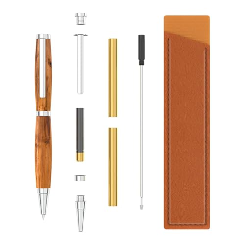 Quystetes Schlankes Drechselstift-Set - mit Schwarzer Tinte, 10er-Packung + Bonus-Hüllen - Bastelbedarf für Geschenke und Schreibwerkzeuge Quystetes Schlankes Drechselstift-Set - mit Schwarzer Tinte, 10er-Packung + Bonus-Hüllen - Bastelbedarf für Geschenke und Schreibwerkzeuge von Quystetes