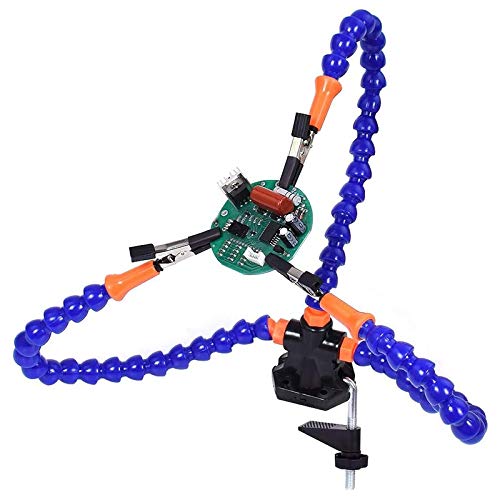 Quystetes Schraubstock Werkbank Schraubstock Schweißtisch mit 3 flexiblen Armen Lötkolbenständer PCB Löten Reparatur Quystetes Schraubstock Werkbank Schraubstock Schweißtisch mit 3 flexiblen Armen Lötkolbenständer PCB Löten Reparatur von Quystetes