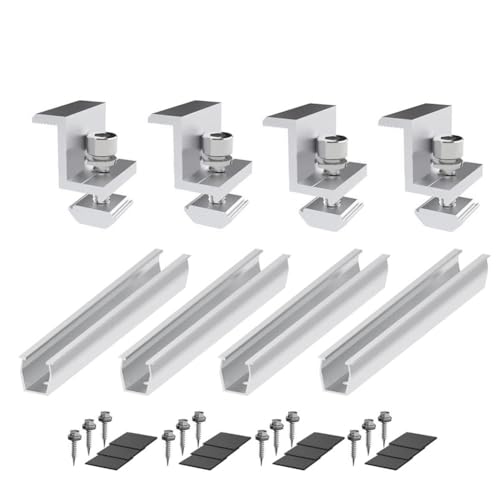 Quystetes Solarmodul-Halterung, Photovoltaik-Schiene, Solarmodul-Montagemodul mit Mitte für Trapezdach, 35 mm, einfach zu bedienen Quystetes Solarmodul-Halterung, Photovoltaik-Schiene, Solarmodul-Montagemodul mit Mitte für Trapezdach, 35 mm, einfach zu bedienen von Quystetes