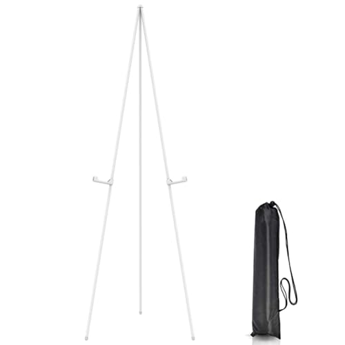 Quystetes Staffelei-Ständer, zusammenklappbar, tragbar, Metall, für Hochzeitsschilder und Poster für Präsentationshalter Quystetes Staffelei-Ständer, zusammenklappbar, tragbar, Metall, für Hochzeitsschilder und Poster für Präsentationshalter von Quystetes