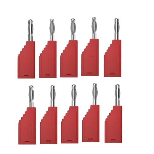 Quystetes Steckverbinder Stapelbarer Stecker J.10054 4mm Bananenstecker Buchse Anschlussdraht Multifunktionsstecker Rot Quystetes Steckverbinder Stapelbarer Stecker J.10054 4mm Bananenstecker Buchse Anschlussdraht Multifunktionsstecker Rot von Quystetes