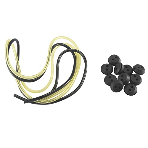 Quystetes Tanktülle mit 2 Löchern, Gummi mit Schnurrohr für Freischneider, Rasentrimmer, 10 Stück Quystetes Tanktülle mit 2 Löchern, Gummi mit Schnurrohr für Freischneider, Rasentrimmer, 10 Stück von Quystetes