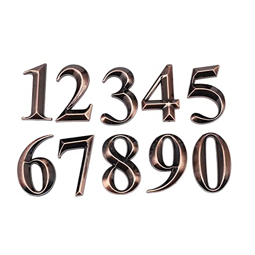 Quystetes Türschild, Türschild, Türschild, Türschild, Nummernschild, Hotel, Zuhause, Adressschild, Bronze, 10 Stück Quystetes Türschild, Türschild, Türschild, Türschild, Nummernschild, Hotel, Zuhause, Adressschild, Bronze, 10 Stück von Quystetes