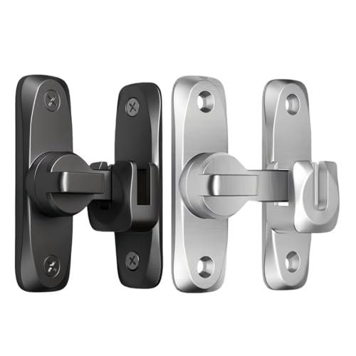 Quystetes Türschloss aus Aluminiumlegierung, robust, Diebstahlschutz, Hardware 90/180, Schwingtürriegel Quystetes Türschloss aus Aluminiumlegierung, robust, Diebstahlschutz, Hardware 90/180, Schwingtürriegel von Quystetes