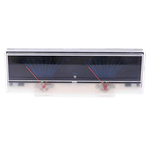 Quystetes VU Meter Audio Power Amplifier Panel Dual Analog Level DB Meter mit Hintergrundbeleuchtung von Quystetes