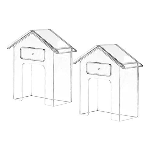 Quystetes Wasserdichte Türklingel-Abdeckung, transparent, für den Außenbereich, Kunststoff, selbstklebend, für den Außenbereich, Türklingel-Schutz, einfache Installation, einfach zu bedienen, 2 Stück von Quystetes