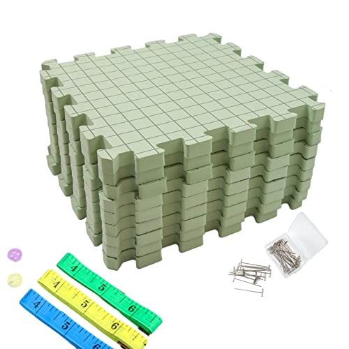 Quzente Blockiermatten Zum Stricken, Leichtes Dickes Eva Pad Mit Netz Und 50 X T-Nadeln, Blockier Strickbrett Schaumstoffmatten Zum Häkeln Stricken Häkel Blockierbrett Quzente Blockiermatten Zum Stricken, Leichtes Dickes Eva Pad Mit Netz Und 50 X T-Nadeln, Blockier Strickbrett Schaumstoffmatten Zum Häkeln Stricken Häkel Blockierbrett von Quzente