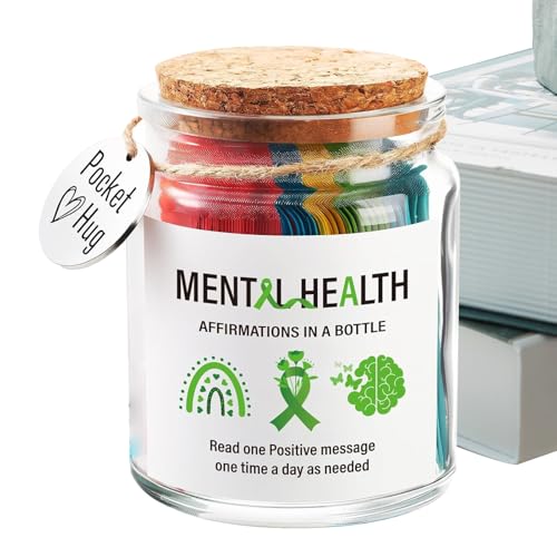 Quzente Glas mit positiven Botschaften, kleines inspirierendes Glas, motivierende Unterstützungskarten für Stress und Wellness, Ermutigungsbedarf Quzente Glas mit positiven Botschaften, kleines inspirierendes Glas, motivierende Unterstützungskarten für Stress und Wellness, Ermutigungsbedarf von Quzente