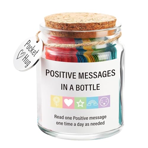 Quzente Positive Affirmationsbotschaften im Glas, kleines inspirierendes Glas, motivierende Unterstützungskarten für Stress und Wellness, Ermutigungsbedarf Quzente Positive Affirmationsbotschaften im Glas, kleines inspirierendes Glas, motivierende Unterstützungskarten für Stress und Wellness, Ermutigungsbedarf von Quzente