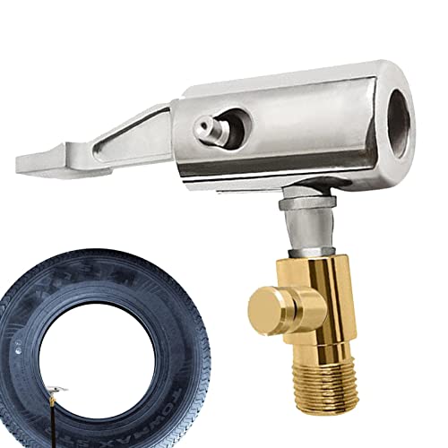Quzente Reifen-Luftspannfutter, Autoreifen-Luftspannfutter | Reifen-Schnellverschluss-Radventil,Düsenadapter für Motorräder, Fahrräder, LKW von Quzente