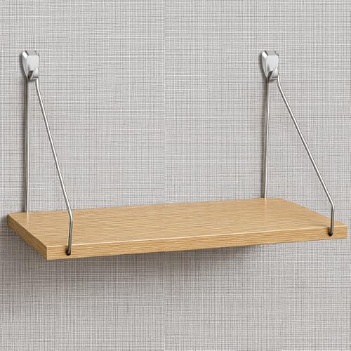 Quzzil Wandregal aus Stoff mit Haken für Wanddekoration, 30 cm, Holzkabinen-Organizer, Aufbewahrungsregal, Traglast 18 kg, Metallhaken für Büro und Zuhause, Korkplatte Quzzil Wandregal aus Stoff mit Haken für Wanddekoration, 30 cm, Holzkabinen-Organizer, Aufbewahrungsregal, Traglast 18 kg, Metallhaken für Büro und Zuhause, Korkplatte von Quzzil
