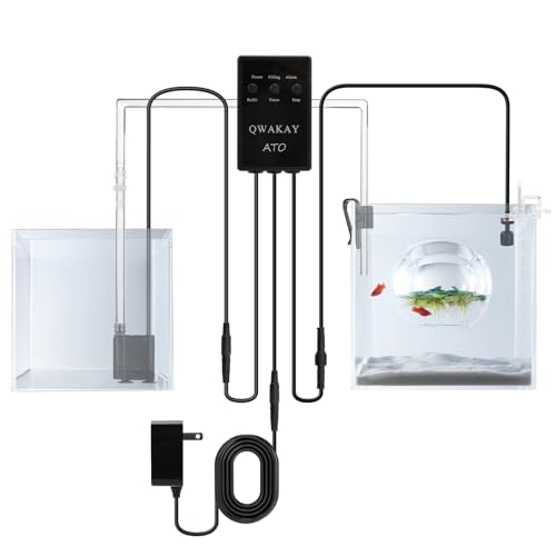 Qwakay Automatisches Nachfüllsystem ATO-System Aquarium mit Pumpe – Nachfüllautomatik ATO-System für Aquarien – Aquarium Smart Meerwasser Wassernachfüller von Qwakay