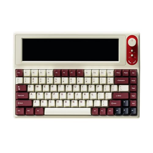 Qweradr AKP846 Mechanische Tastatur mit Smart Display und 10,1-Farbbildschirm, Dichtungsstruktur, Hot-Swap-Fähigen PBT-Tastenkappen,B von Qweradr