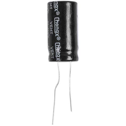 Elektrolytischer Kondensator 1000uF 50V 105C 25x13mm schwarz (2 Stück) von Qwertfeet