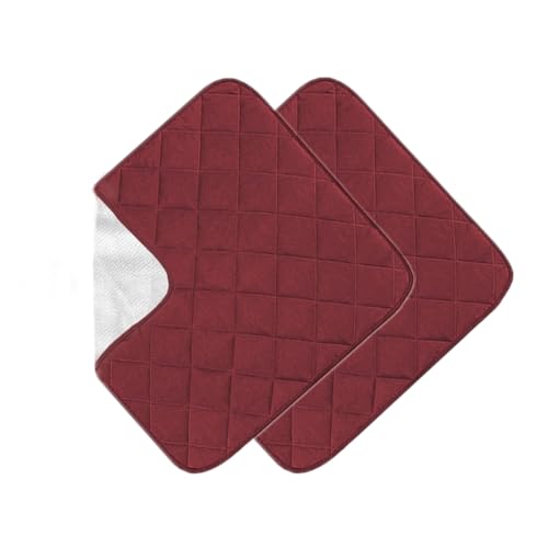 Inkontinenzunterlage, wiederverwendbar, für ältere Menschen, Babys, Haustiere, Inkontinenz, passend für Liegen, Sitze, Möbel, Betten, saugfähig, rutschfest, für Erwachsene, Gesundheitswesen (2 Stück Inkontinenzunterlage, wiederverwendbar, für ältere Menschen, Babys, Haustiere, Inkontinenz, passend für Liegen, Sitze, Möbel, Betten, saugfähig, rutschfest, für Erwachsene, Gesundheitswesen (2 Stück von Qwrqwr