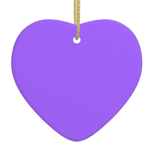 QWVBN Einfarbiger hellvioletter Keramik-Herzanhänger, hängende Ornamente, geeignet als Geschenk für Freunde und Familie QWVBN Einfarbiger hellvioletter Keramik-Herzanhänger, hängende Ornamente, geeignet als Geschenk für Freunde und Familie von Qwvbn