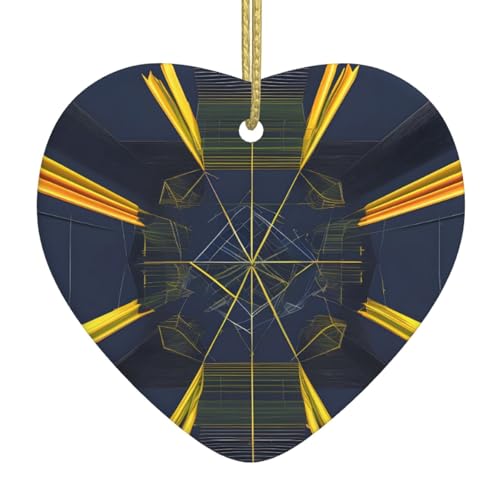 QWVBN Mehrdimensionaler Keramik-Herzanhänger mit Weltraumdruck, hängende Ornamente, geeignet als Geschenk für Freunde und Familie QWVBN Mehrdimensionaler Keramik-Herzanhänger mit Weltraumdruck, hängende Ornamente, geeignet als Geschenk für Freunde und Familie von Qwvbn