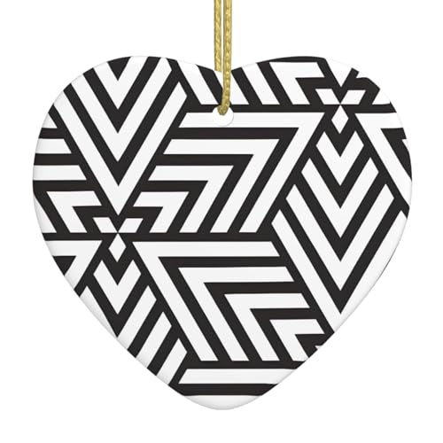 QWVBN printidea Bedruckter Weihnachts-Keramik-Herzanhänger, hängende Ornamente, geeignet für Geschenke für Freunde und Familie QWVBN printidea Bedruckter Weihnachts-Keramik-Herzanhänger, hängende Ornamente, geeignet für Geschenke für Freunde und Familie von Qwvbn