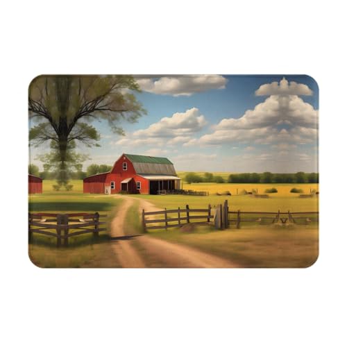 Qwvbn Ranch View rutschfeste Bodenmatte für drinnen und draußen, langlebig und schmutzabweisend, für Tür, Außen, Veranda, Veranda Qwvbn Ranch View rutschfeste Bodenmatte für drinnen und draußen, langlebig und schmutzabweisend, für Tür, Außen, Veranda, Veranda von Qwvbn