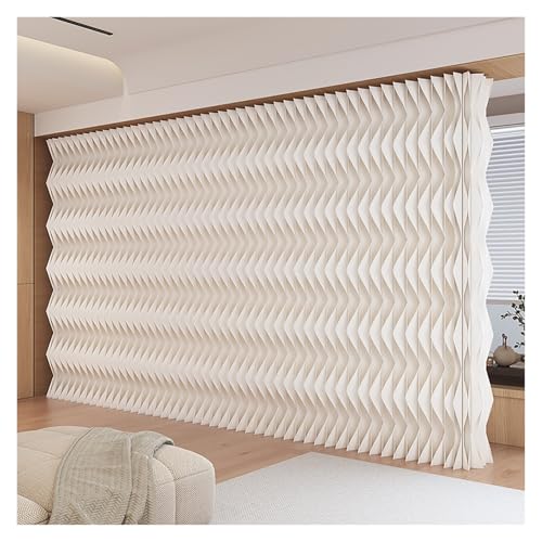 Foldablea Raumteiler Aus Papier, Tragbare Privatsphäre Trennwand, Klappbarer Paravent Raumteiler Sichtschutz, Für Zuhause/Büro/Geschäft/Ausstellung/Studio(H180xL100-200cm) von Qxgylz