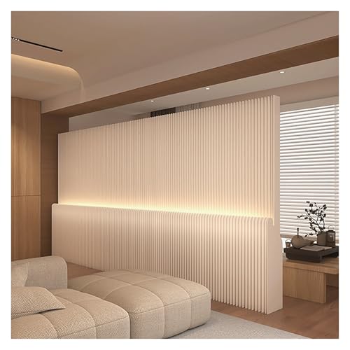 Papier-Raumteiler, Faltbarer Paravent Raumteiler Trennwand Aus Papier Sichtschutz Stellwand Raumtrenner, Für Zuhause, Büro Und Schaufenster, Vitrine(H2xW0.26xL6m) von Qxgylz