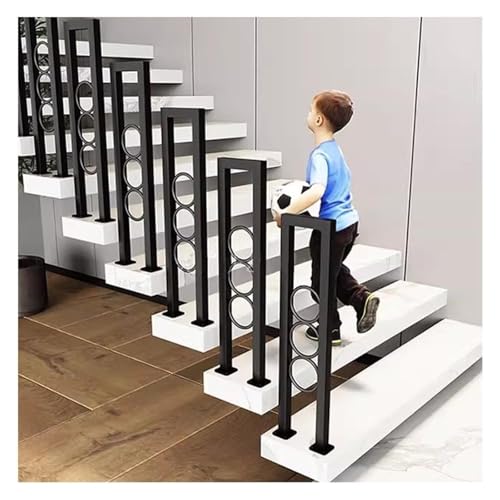 3-teiliges Treppengeländer for den Innenbereich, U-förmige Treppenhandläufe, Treppengeländer for Villen, Balkone, Flure, Wohnungen im Innen- und Außenbereich(95cm) von Qxmiguel