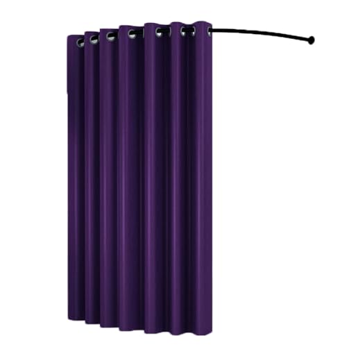 Prüfraum C-förmige Stange Einfache Umkleidekabine Tragbare Temporäre Mobile Umkleidekabine Geeignet Compatible with Bekleidungsgeschäfte Büros Umkleidezimmer(Purple,120cm) von Qxmiguel