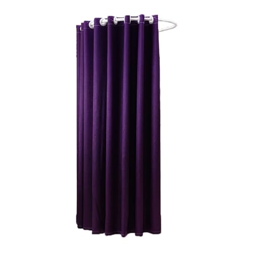 Prüfraum U-förmige Umkleidekabine mit Stange, Bekleidungsgeschäft tragbare temporäre Mobile Umkleidekabine geeignet Compatible with Einkaufszentren Umkleidezimmer(Purple) von Qxmiguel